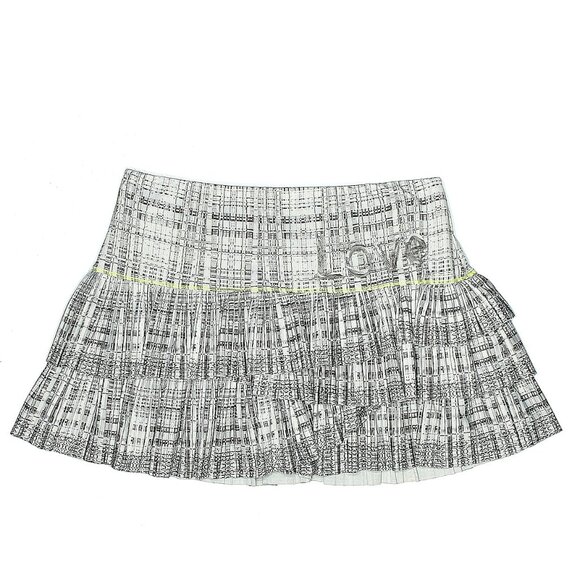 Lucky in Love Dresses & Skirts - Lucky in Love Love  Pleated Scallop tennis Skirt grey white skort sz large
